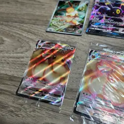 Pokemon TCG Eevee Evolution GX and Vmax Umbreon Leafeon Lot of 6 - Image 4