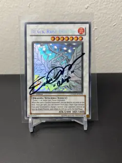 Ghost Rare Black Rose Dragon 1st Ed Signed By Erica Schroeder - Image 1