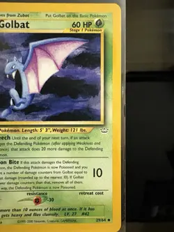 GOLBAT - 29/64 Neo Revelation NM/LP - Regular Uncommon - Pokemon TCG Card - Image 3