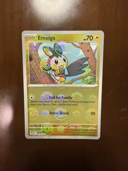 Emolga Poke Ball Pattern Holo Card 032/086 SV11B Black Bolt - Image 1