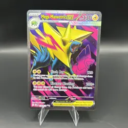 Mega Manectric ex Ultra Rare 158/132 Mega Evolution Pokemon TCG Near Mint Card - Image 1