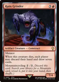 Ruin Grinder FINAL FANTASY Commander MTG MAGIC ARTIFACT CONSTRUCT CREATURE RARE - Image 1