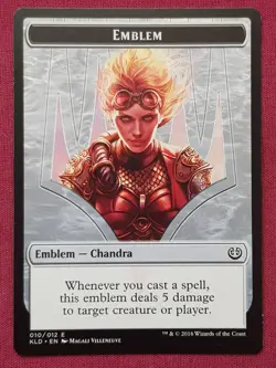 Magic The Gathering KALADESH CHANDRA TORCH OF DEFIANCE EMBLEM card MTG - Image 1