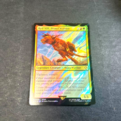 Red XIII Proud Warrior R Surge-Foil 091 FINAL FANTASY MTG Japanese N/M F/S Japan - Image 1