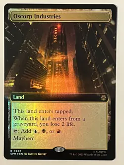 Oscorp Industries (Extended Art) Marvel's Spider-Man Foil MTG NM - Image 1