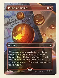 Pumpkin Bombs (Borderless) Marvel's Spider-Man: Eternal-Legal Foil MTG NM - Image 1