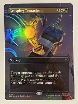 Grasping Tentacles (Borderless) Marvel's Spider-Man: Eternal-Legal Foil MTG NM - Image 1