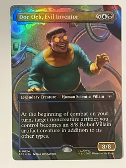 Doc Ock, Evil Inventor (Borderless) Marvel's Spider-Man: Eternal-Legal Foil MTG - Image 1