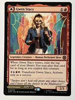 Gwen Stacy Marvel's Spider-Man Non-Foil MTG NM - Image 1