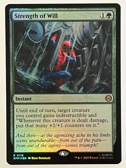 Strength of Will Marvel's Spider-Man Foil MTG NM - Image 1