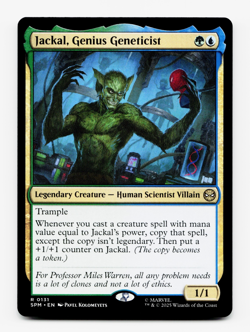 Jackal, Genius Geneticist [Marvel's Spider-Man] MTG Magic NM/M 🌳💧 - Image 1