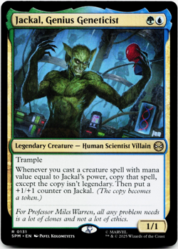 Jackal, Genius Geneticist [Marvel's Spider-Man] MTG Magic NM/M 🌳💧 - Image 3