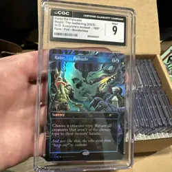 Raise the Palisade MTG Everyone's Invited Secret Lair Rare Foil CGC 9 Mint - Image 1
