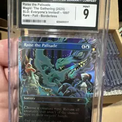 Raise the Palisade MTG Everyone's Invited Secret Lair Rare Foil CGC 9 Mint - Image 3