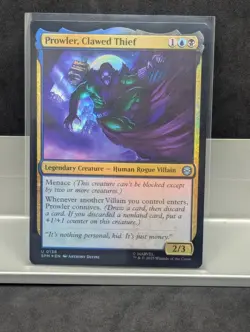 Prowler, Clawed Thief FOIL X1 NM Marvel's Spider Man MTG - Image 1