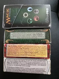 MAGIC THE GATHERING MTG EMPTY STARTER DECK BOX LOT ULTRA PRO RULEBOOKS - Image 3