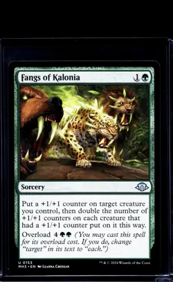2024 MTG Magic the Gathering MH3 Modern Horizons 3 #153 Fangs of Kalonia WOTC - Image 1