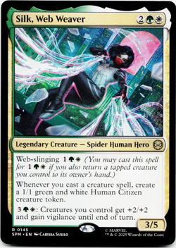 Silk, Web Weaver [Marvel's Spider-Man] MTG Magic NM/M 🌳⚪ - Image 3
