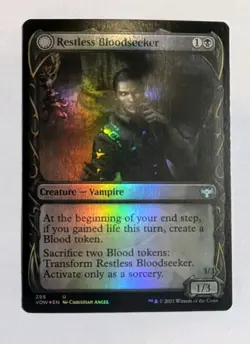 Restless Bloodseeker (Showcase) Innistrad: Crimson Vow Foil - MTG - Image 1
