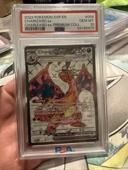 2023 Pokemon SVP en Premium Collection Charizard EX #056 PSA 10 - Image 1