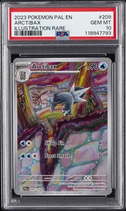 2023 POKEMON PAL EN-PALDEA EVOLVED ILLUSTRATION RARE #209 ARCTIBAX PSA 10 - Image 1