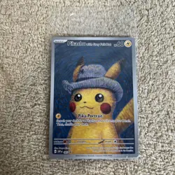 Sealed Pokemon Pikachu With Grey Felt Hat Van Gogh Full Art Promo SVP Psa 10 Can - Image 1