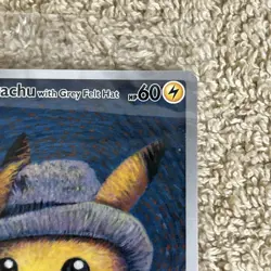 Sealed Pokemon Pikachu With Grey Felt Hat Van Gogh Full Art Promo SVP Psa 10 Can - Image 5