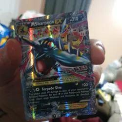 2017 Pokemon TCG M Sharpedo Ex XY200 XY ultra rare holo promo - Image 1