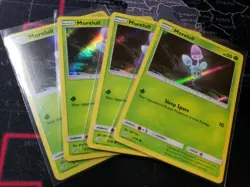 4x Morelull 3/18 SM Detective Pikachu Pokemon HOLO Pokemon Card MINT READY SHIP - Image 1