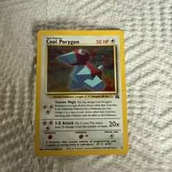 Cool Porygon 15 Holo Sealed Promo Black Star Pokemon TCG ,creased Across Card - Image 1