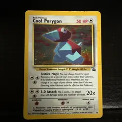 Cool Porygon 15 Holo Sealed Promo Black Star Pokemon TCG ,creased Across Card - Image 2