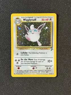 NM Wigglytuff 19/130 Base Set 2 Holo Rare Pokemon Card - Image 1