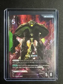 Big Zam Alternate Art Foil - GD01-027 R+ NM - Gundam TCG Card Game - Image 1