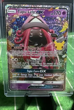 Pokemon Card Tapu Lele GX 60/145 Celebrations 25th Anniversary Full Art Rare TCG - Image 1