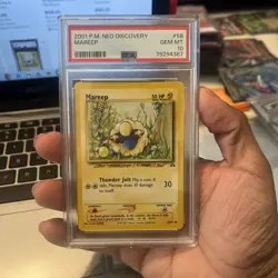 Mareep 58/75 Neo Discovery Regular PSA 10 Pokemon Card WOTC Vintage 2001 - Image 1