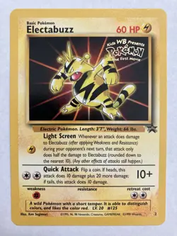 Pokemon Card - Electabuzz (WB Movie Promo) - WoTC Promo Stamped #2 NM - Image 1