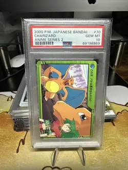 PSA 10 Charizard #70 2000 Japanese Bandai Anime Series 2 Gem Mint Pokemon Card - Image 3