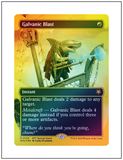 1x Galvanic Blast, Special Guest First Place Foil, Aetherdrift, MTG NM - Image 1