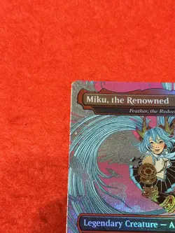 MTG Miku, The Renowned Borderless Foil Secret Lair X Hatsune Miku - Image 3