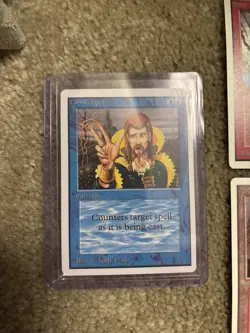Mint Magic The Gathering Unlimited Lot 1993. Counter spell,lightning bolt, lands - Image 4
