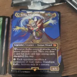Kefka, Court Mage - Borderless - Surge Foil - MtG Final Fantasy - Image 1