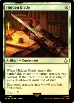Hidden Blade - Foil - U - - Universes Beyond: Assassin's Creed - #73 - NM - MTG - Image 1