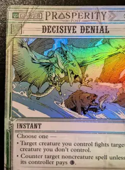 Decisive Denial 0042 OTP Foil Uncommon Outlaws Of Thunder Junction MTG - Image 2