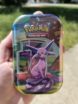Prismatic Evolutions Mini Tin - Espeon Art - Sealed Brand New - Pokemon TCG - Image 1