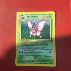 Venomoth 13/64 Pokemon TCG WOTC Base Set Jungle Holo MINT - Image 1