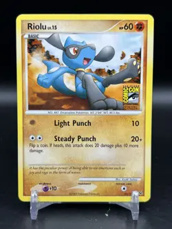 2009 Pokemon Platinum Riolu Comic Con International Exclusive Promo San Diego LP - Image 1