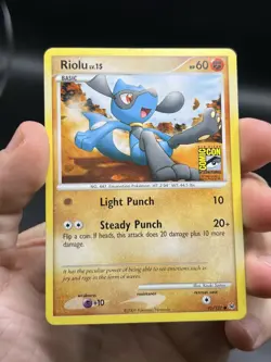 2009 Pokemon Platinum Riolu Comic Con International Exclusive Promo San Diego LP - Image 3