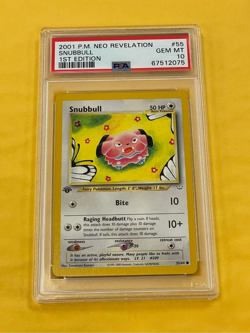 2001 Pokemon Neo Revelation Snubull 1st #55/64 PSA 10 GEM MINT - Image 1