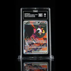 TAG 9.0 MINT Fezandipiti ex 2024 Pokemon Pokemon Scarlet & Violet #092 - Image 1