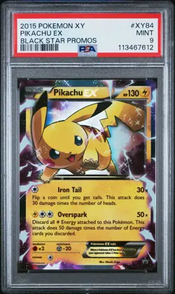 2015 POKEMON XY BLACK STAR PROMOS PIKACHU EX #XY84 PSA 9 MINT #113467612 - Image 1